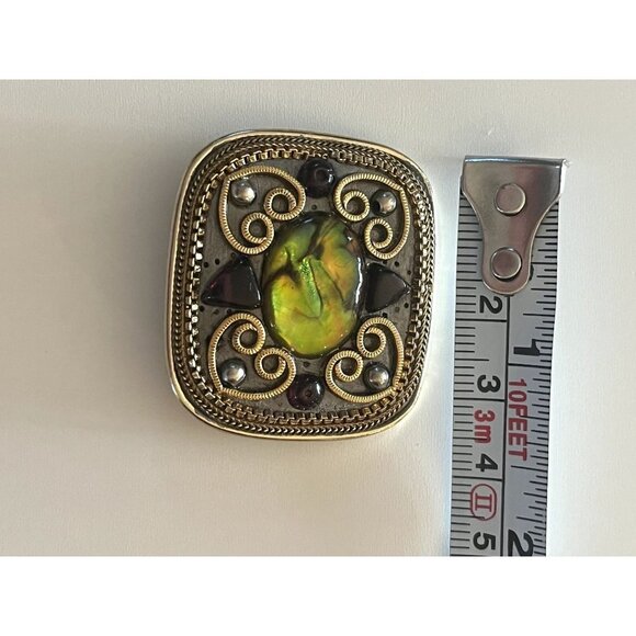 Vintage Signed Michal Golan Brooche Pendant - Picture 10 of 10